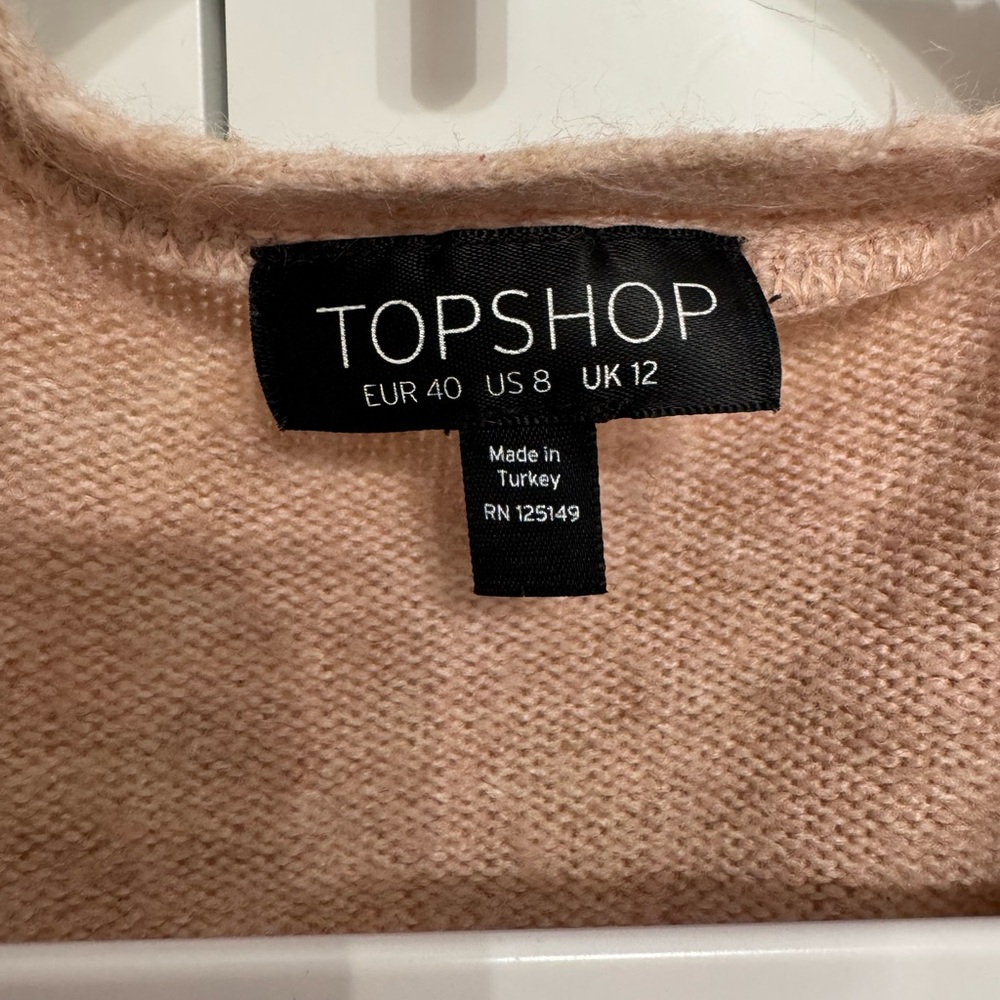 Topshop Soft Pink Cardigan - Picture 4 of 6